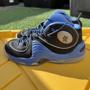 Nike Air Penny 2 Shoes Mens Size 10 Black Blue 333886-005 Basketball Sneakers OG